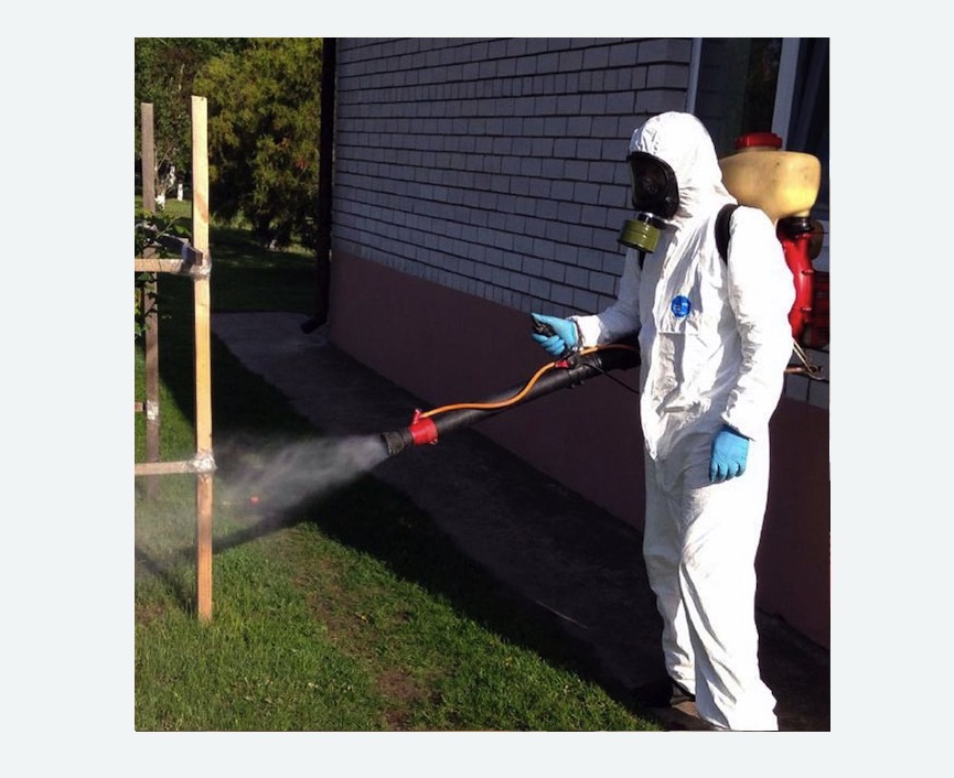 травля клещей на участке в Хасавюрте