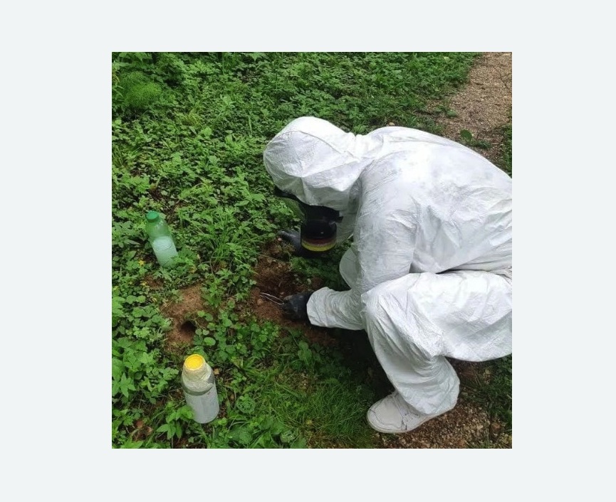 уничтожение кротов на участке в Хасавюрте